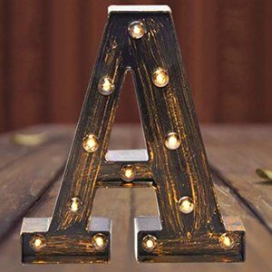 Vintage Light-Up Letter "A"